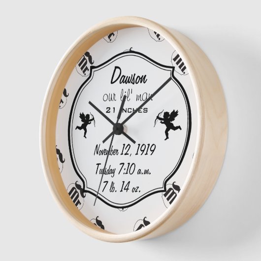 de heer Mustache Lil Man Baby Boy Stats (Hoek)