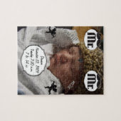 de heer Mustache Lil Man Baby Boy Stats Legpuzzel (Horizontaal)