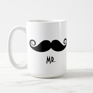 de heer Mustache & mevrouw Lips Koffiemok