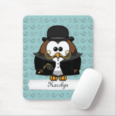 de heer Mustache Owl Muismat (Met muis)