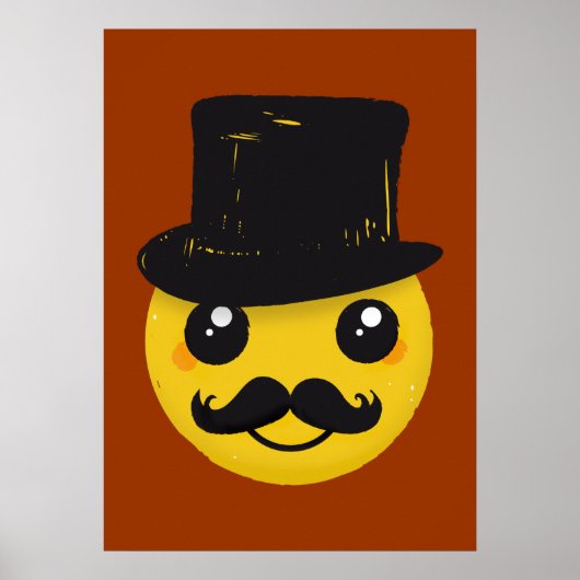 De heer Mustache poster (Voorkant)