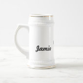 de heer Mustache Retro  Hipster Gifts Bierpul (Links)