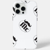 de heer Mustache Retro  Hipster Gifts Case-Mate iPhone Case (Achterkant)