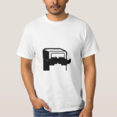 de heer Mustache T-shirt (Voorkant)