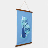 de heer Narwhal | Boeddy, ik hoop dat je je vader Hangend Wandkleed (Gebogen)
