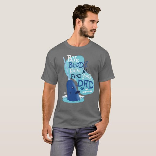 de heer Narwhal | Boeddy, ik hoop dat je je vader T-shirt (Voorkant volledig)