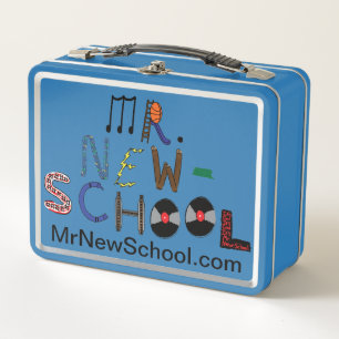 De heer New-School Font Lunch Box