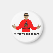 de heer New-School Magnet (1,25 inch)