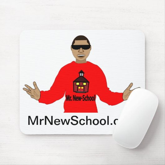 de heer New-School Muismat (Met muis)