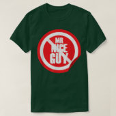 De heer Nice Guy Red Traffic Sign Funny Minimal Co T-shirt (Design voorkant)