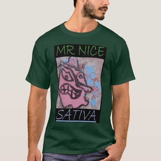 DE HEER NICE SATIVA T-SHIRT (Voorkant)
