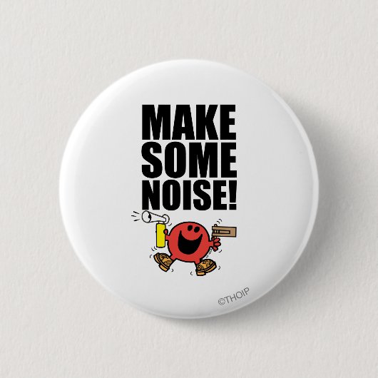 de heer Noisy | Geluid maken Ronde Button 5,7 Cm (Voorkant)