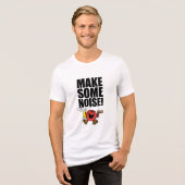 de heer Noisy | Geluid maken Tri-Blend Shirt (Voorkant volledig)