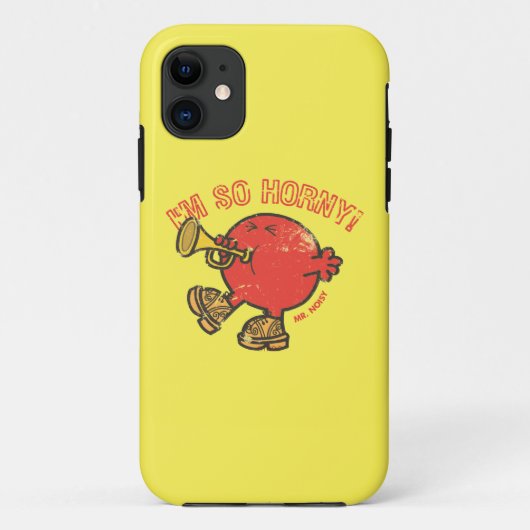 De heer Noisy Tooting Zijne Hoorn Case-Mate iPhone Case (Achterkant)