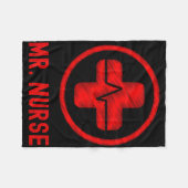 de heer Nurse Fleece Deken (Voorkant (Horizontaal))