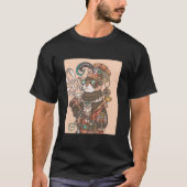 de heer Octavius Steam Punk Ferret T-Shirt (gekleu (Voorkant)