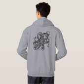 de heer of mevrouw Tentacles Hoodie (Achterkant volledig)
