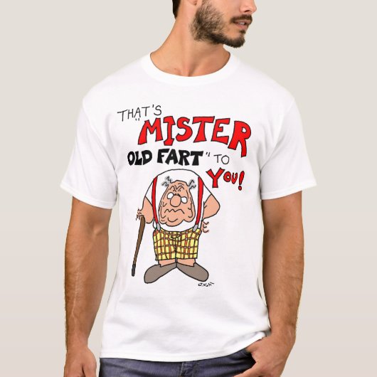 de heer Old Fart T-shirt (Voorkant)