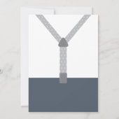 de heer ONEderf Birthday Party Invitation, Bow Str Kaart (Achterkant)