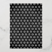 de heer ONEderful 1st Birthday - Dank u wel Folie Uitnodiging (Achterkant)