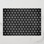 de heer ONEderful 1st Birthday Foto: Dank u wel Folie Uitnodiging (Achterkant)