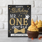 de heer ONEderful 1st Birthday Kaart