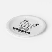 de heer ONEderful 1st Birthday Papieren Bordje (Gekanteld)