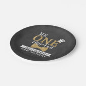 de heer ONEderful 1st Birthday Papieren Bordje (Gekanteld)