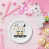 de heer ONEderful 1st Birthday Papieren Bordje (Feest)