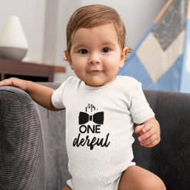 de heer ONEderful 1st Birthday Romper