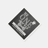 de heer ONEderful 1st Birthday Servet (Hoek)