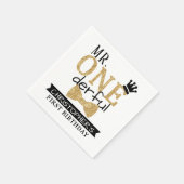 de heer ONEderful 1st Birthday Servet (Hoek)