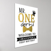 De heer ONEderful 1st Real Folie Birthday Welcome  Folie Afdrukken (Laagn)