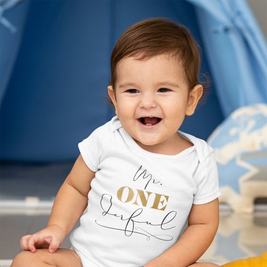 de heer Onederful Baby Bodysuit