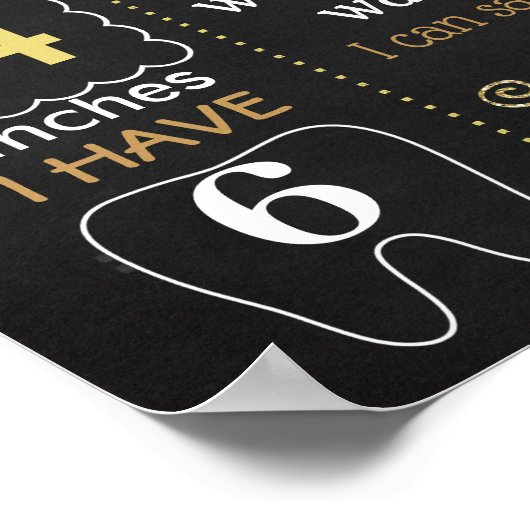 de heer Onederful Birthday board Poster (Hoek)