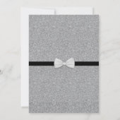 De heer Onederful Birthday Invitation Black & Whit Kaart (Achterkant)