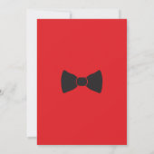 de heer ONEderful Birthday Invitation | Zwart-rood Kaart (Achterkant)
