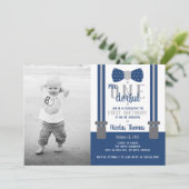 de heer ONEderful Birthday Party Invitation Kaart (Staand voorkant)