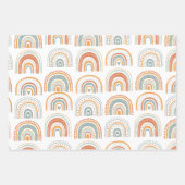 de heer Onederful Boho Rainbow Birthday Inpakpapier Vel (Voorkant 3)