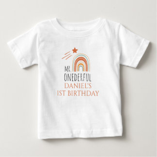 de heer Onederful Boho regenboogprik eerste verjaa