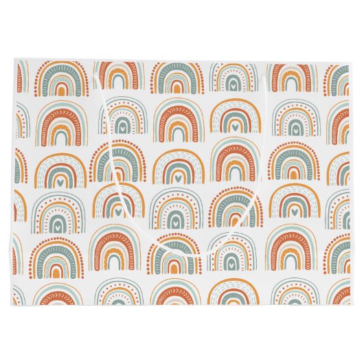 de heer Onederful Boho regenboogprik eerste verjaa Groot Cadeauzakje (Achterkant)