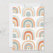 de heer Onederful Boho regenboogprik eerste verjaa Kaart (Achterkant)