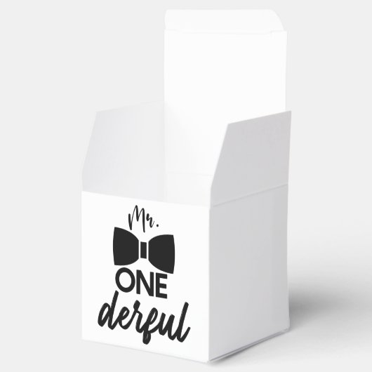 de heer ONEderful de heer Wonderful First 1st Birt Bedankdoosjes (Geopend)