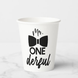 de heer ONEderful de heer Wonderful First 1st Birt Papieren Bekers