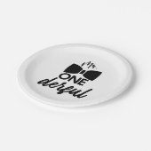 de heer ONEderful de heer Wonderful First 1st Birt Papieren Bordje (Gekanteld)