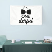de heer ONEderful de heer Wonderful First 1st Birt Spandoek (Beurs)