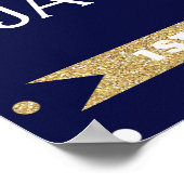 De heer Onederful First Birthday Party welkomstbor Poster (Hoek)