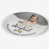 de heer Onederful Gold Birthday Papieren Bordje (Gekanteld)