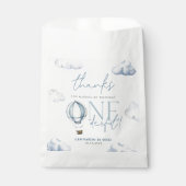 de heer ONEderful Hot Air Ballon Boy 1st Birthday  Bedankzakje (Voorkant)