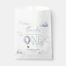 de heer ONEderful Hot Air Ballon Boy 1st Birthday  Bedankzakje